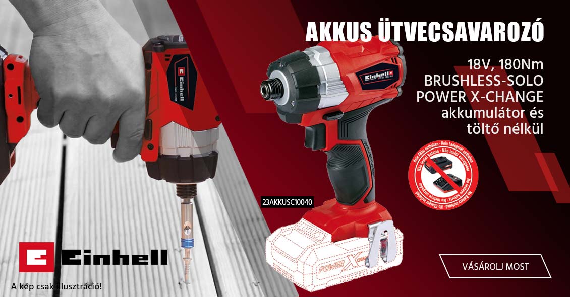 Einhell akkus ütvecsavarozó 18V 