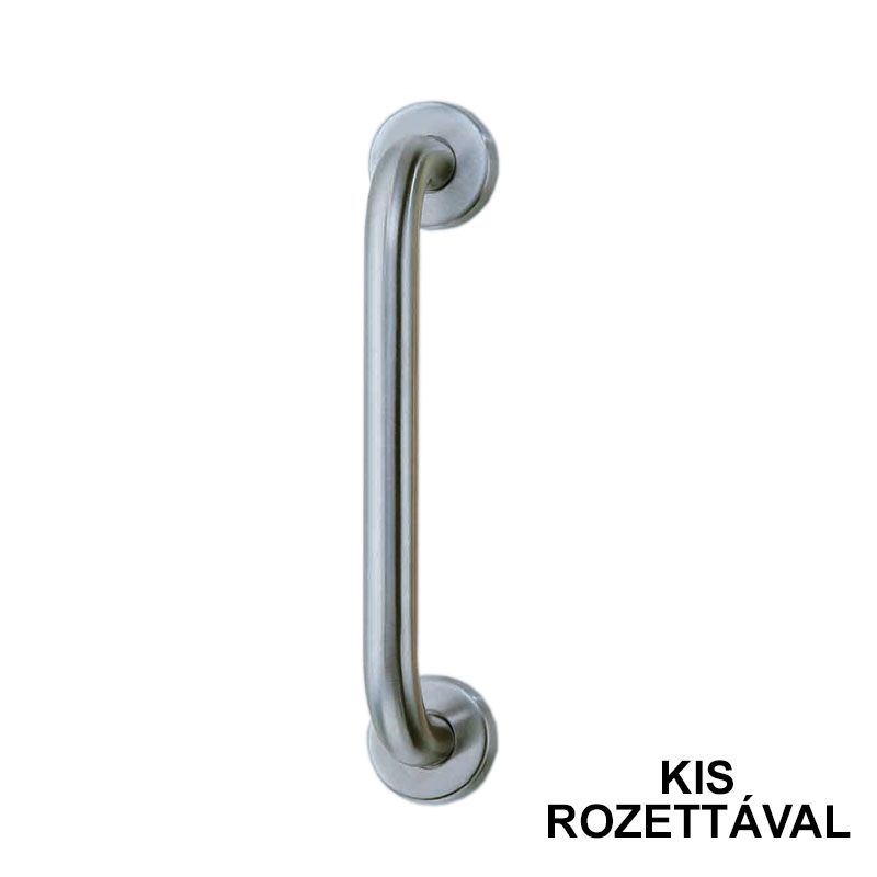 AJTÓHÚZÓ U ALAKÚ 250mm D19mm INOX KIS ROZETTÁVAL MHA 819 AJTÓVASALAT