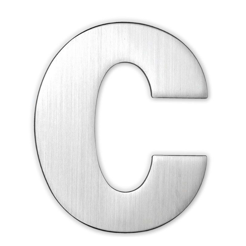 AJTÓBETŰ INOX C KICSI CSAVAROZHATÓ 90mm MAESTRO 93031 JELÖLŐSZÁMOK-BETŰK, PIKTOGRAM