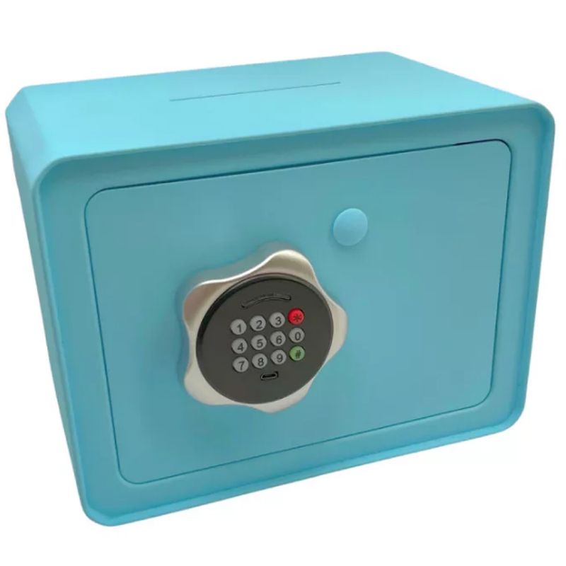 BÚTORSZÉF ELEKTROMOS KÉK 24*16*18cm SZÁMKÓDOS IMPORT 2300507 SFA002 BÚTORZÁR