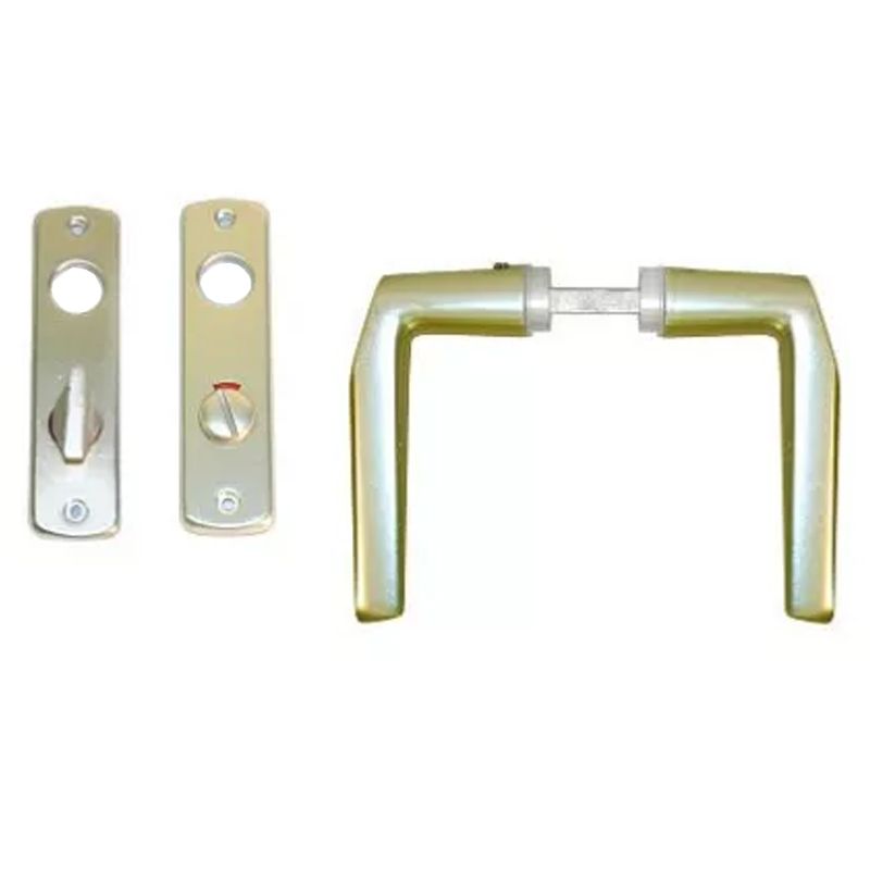 KILINCSGARNITÚRA N410 F2 ALU 90mm WC MAGYAR PEZSGŐ SZÍN AJTÓKILINCS GARNITÚRA BEJÁRATI