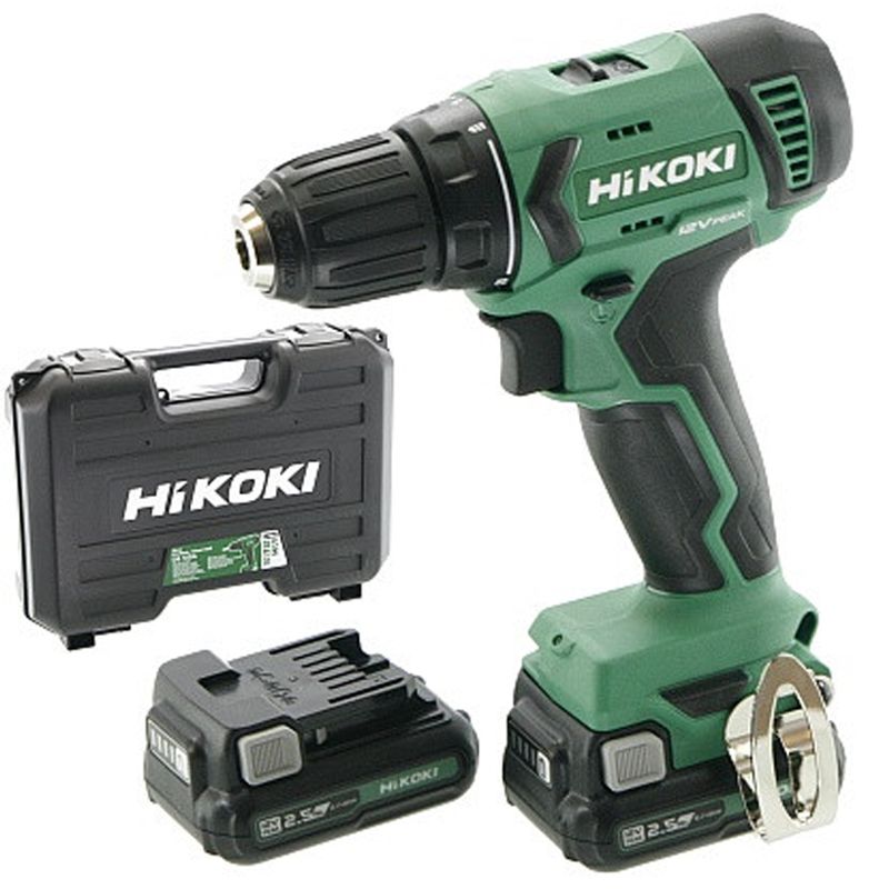 AKKUS FÚRÓ-CSAVAROZÓ 12V 2 DB AKKU 2.5AH, 38NM + TÖLTŐ HIKOKI DS12DA