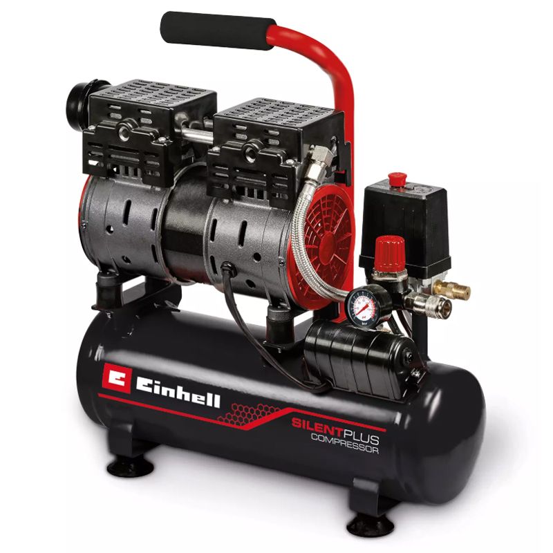 KOMPRESSZOR 550W OLAJMENTES TE-AC 110/6L SILENT PLUS 8BAR EINHELL 4020600 LEVEGŐS GÉPEK ÉS SZERSZÁMOK