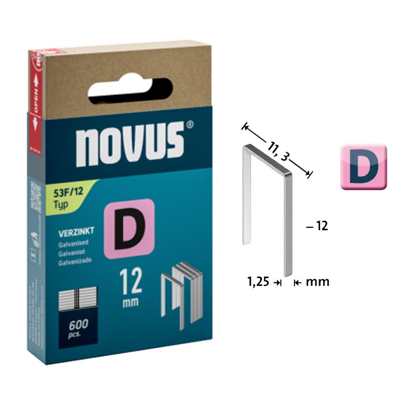 TŰZŐKAPOCS D 12*11.3mm 600DB/CSOMAG 1.25mm VASTAG NOVUS 042-0791 53F/12 TARTOZÉKOK