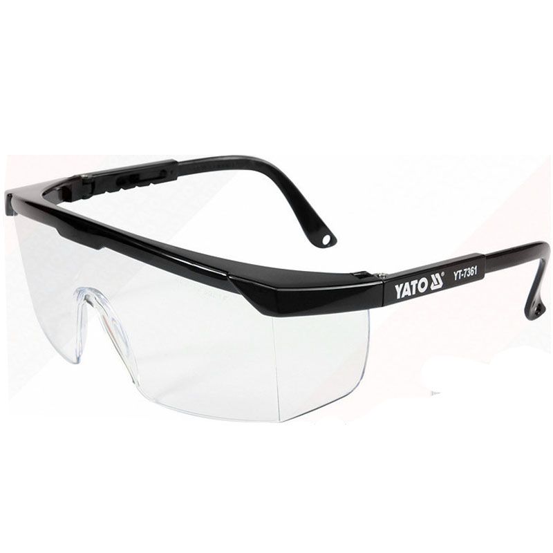 YATO 7361 VÉDŐSZEMÜVEG FEKETE ÁLLÍTHATÓ VÍZTISZTA LENCSE:OLDALVÉDŐVEL SZEMVÉDELEM YATO 7361 VÉDŐSZEMÜVEG FEKETE ÁLLÍTHATÓ VÍZTISZTA LENCSE:OLDALVÉDŐVEL SZEMVÉDELEM