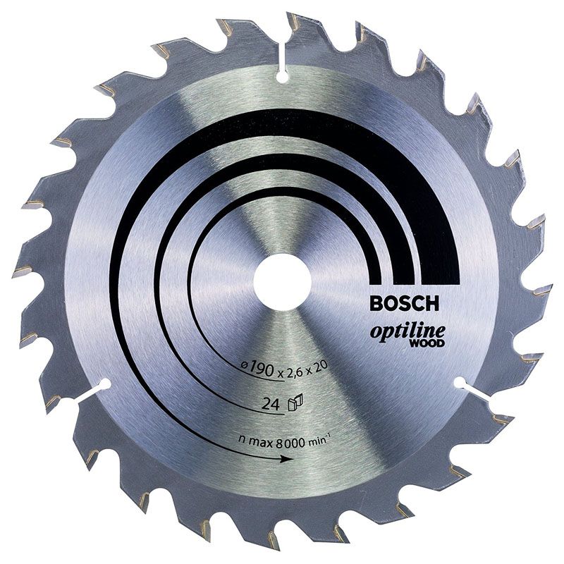 BOSCH 2608640612 KÖRFŰRÉSZTÁRCSA D190*20/16/24F FÁHOZ STANDARD OPTILINE WOOD KÖRFŰRÉSZ TÁRCSA BOSCH 2608640612 KÖRFŰRÉSZTÁRCSA D190*20/16/24F FÁHOZ STANDARD OPTILINE WOOD KÖRFŰRÉSZ TÁRCSA