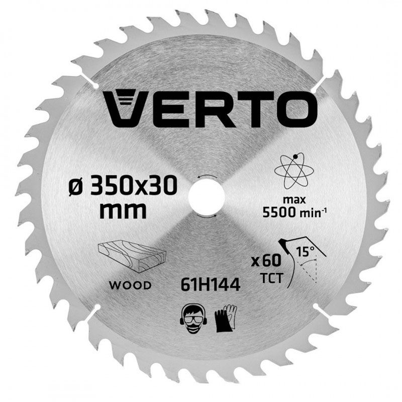 KÖRFŰRÉSZTÁRCSA D350*30/60F. FÁHOZ 20/16 TENGELYRE IS VERTO 61H144 KÖRFŰRÉSZ TÁRCSA