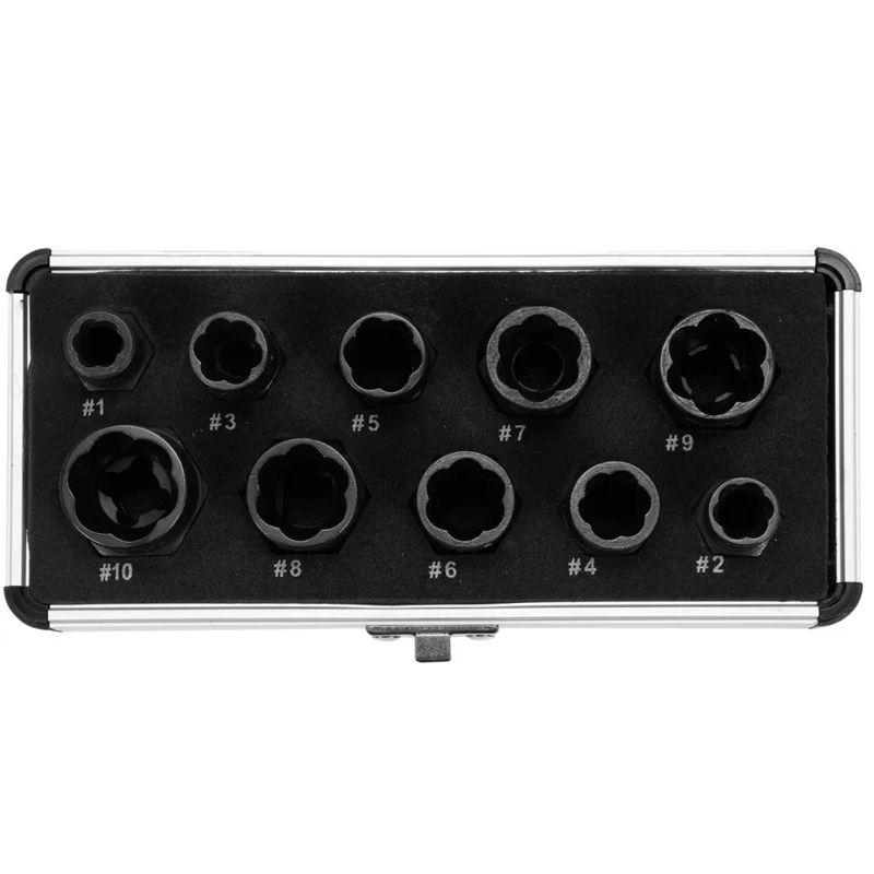 YATO 06031 TÖRTCSAVAR KIHAJTÓ KLT 10DB-OS 3/8col 9-19mm  MENETKÉSZÍTŐ-JAVÍTÓ ESZKÖZÖK