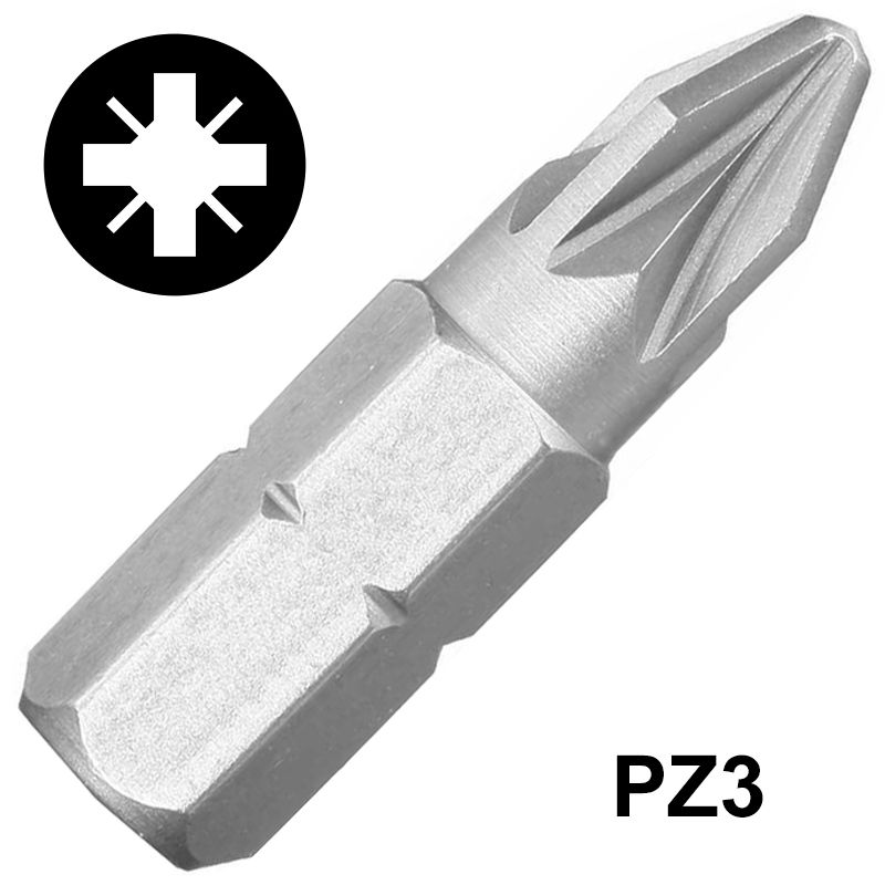 BEHAJTÓHEGY PZ3/025mm STANDARD 1/4col C6.3 FELO BIT ÉS BEHAJTÓ HEGYEK