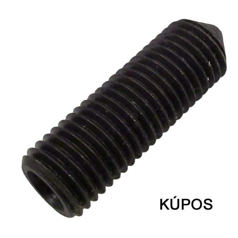 HERNYÓCSAVAR BK M10*20 DIN 914-45H NAT. KÚPOS IMPORT METRIKUS CSAVAROK