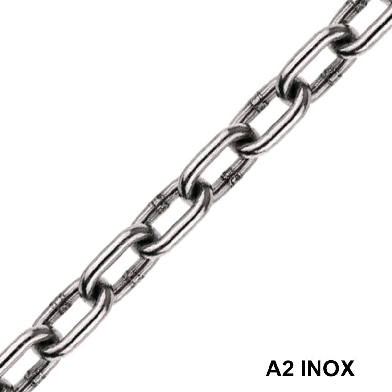 FOLYÓLÁNC D6.0 RÖVIDSZEMŰ DIN 766 INOX 19-18.5*19-20.4 I IMPORT