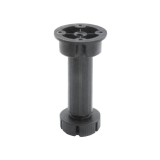 BÚTORLÁB ÁLLÍTHATÓ D30*80+20mm (SZOKLILÁB) FEKETE MŰANYAG IMPORT UTOLSÓ DARABOK BÚTORTARTOZÉK
