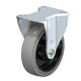 KERÉK TÖMÖRGUMI FIX VILLÁS D125 POLIAM. F.TB:250KG G.CSAP BLICKLE B-POEV 125KA-SG VILLÁS KEREKEK