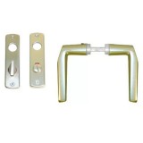 KILINCSGARNITÚRA N410 F2 ALU 90mm WC MAGYAR PEZSGŐ SZÍN AJTÓKILINCS GARNITÚRA BEJÁRATI