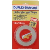 ABLAKSZIGETELŐ SZALAG 10M*19mm FEHÉR V ALAKÚ LETEX DUPLEX-DUPLO SZIGETELŐ SEGÉDANYAGOK