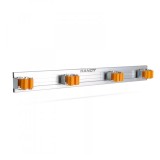 SZERSZÁMTARTÓ FALI 4 SLOT-OS UNIVERZÁLIS KERTI 48*5.5*4.5cm HANDY 57148B MŰHELYFELSZERELÉS