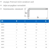 UNIOR 608527 IMBUSZKULCS SW 03 220/3SL GÖMBVÉGŰ-HOSSZÚ-L NIKK  SZERSZÁM-KULCSOK