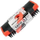 YATO 6350 DRÓTKEFE KÉZI 6 SOROS NYLON  DRÓTKORONGOK ÉS KEFÉK