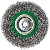 KÖRKEFE D125/M14 INOX HULLÁMOS DRÓT LESSMANN 12233260 DRÓTKORONGOK ÉS KEFÉK