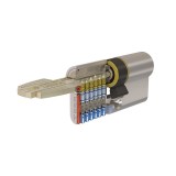 TESA T60 CIL.ZÁRBETÉT PONTFURATOS 30/30 GOMBOS 30 NIKKELEZETT 5KULCSOS  AJTÓZÁR