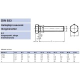 HLF CSAVAR M5*16 DIN 933-8.8 SHG. EGYEDI TM RETRO METRIKUS CSAVAROK