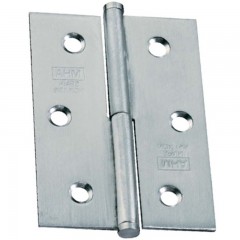 AJTÓPÁNT 80*60mm INOX SZÖGLETES SIMA BAL MHA 277 IZDA AJTÓVASALAT