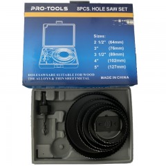 KÖRKIVÁGÓ KÉSZLET 8DB-OS 64-127mm FÁHOZ PRO-TOOLS PT48808 KÉSZLETEK