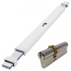 HEVEDERZÁRTEST 850-900mm FEHÉR VÍZSZINTES ZÁRBETÉTTEL DORMAKABA 6101-850W UTOLSÓ DB AJTÓZÁR